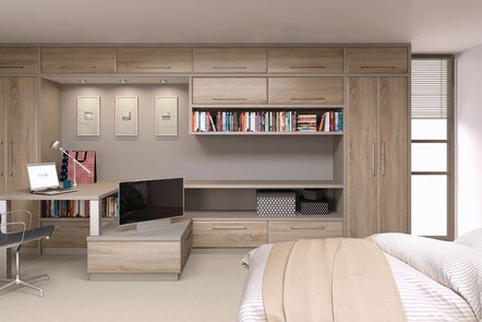 Ashford Sonoma Natural Oak Bespoke Fitted Bedrooms