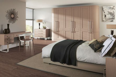Shaker Swiss Pear Bespoke Fitted Bedrooms