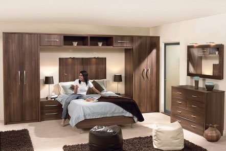 Roma Dark Walnut Bespoke Fitted Bedrooms