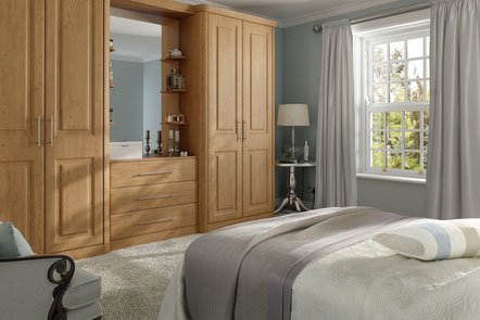 Oxford Pippy Oak Bespoke Fitted Bedrooms