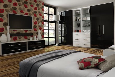 Black And White Bespoke Fitted Bedrooms