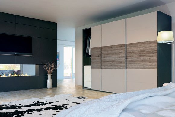 Glidor Matt Cashmere San Remo Rustic Sliding Door Wardrobe