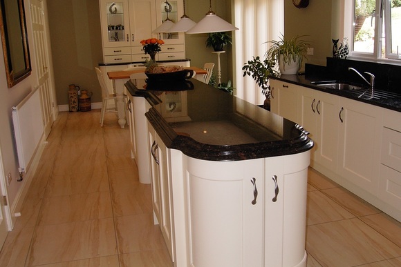 Ivory Belfell with Tan Granite Bespoke Fitted Kitchen