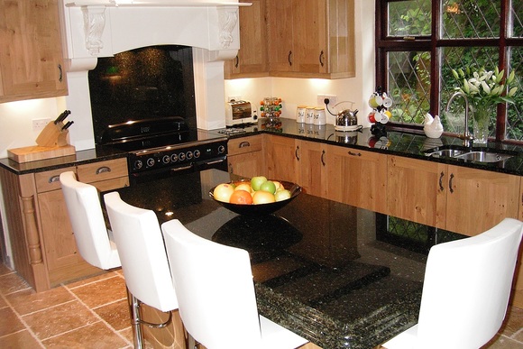 Rustic French with Black Granite Bespoke Fitted Kitchen