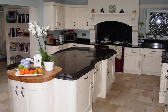 Ivory Belfell with Tan Granite Bespoke Fitted Kitchen