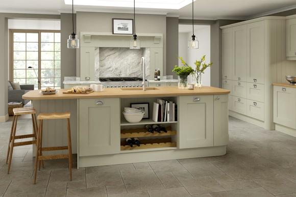 Mowbray Oak - Mussel | Painted Oak Kitchen