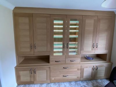 Oak display cabinets | Richfields Interiors