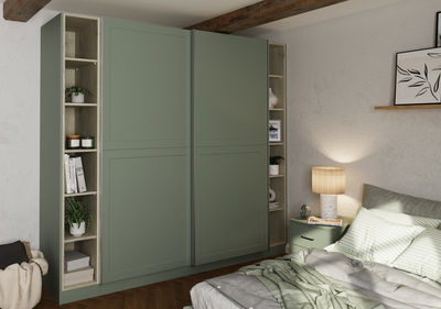 Bella Matt Sage Green Richmond Sliding Door Bedroom