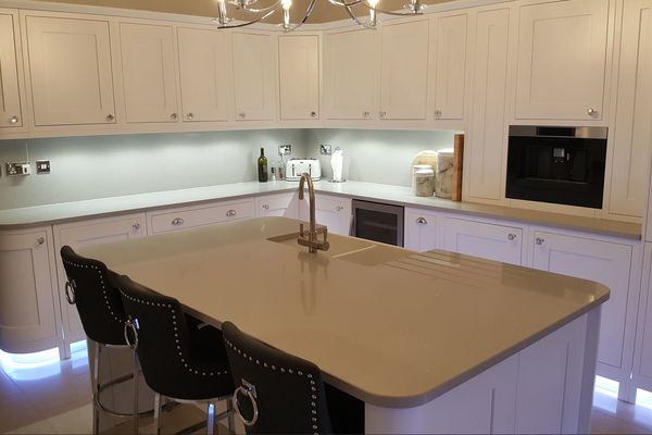 Porcelain Framed painted fitted kitchen