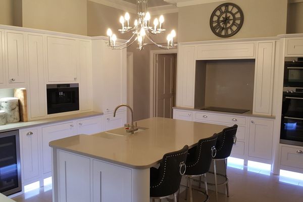 Porcelain Framed painted fitted kitchen