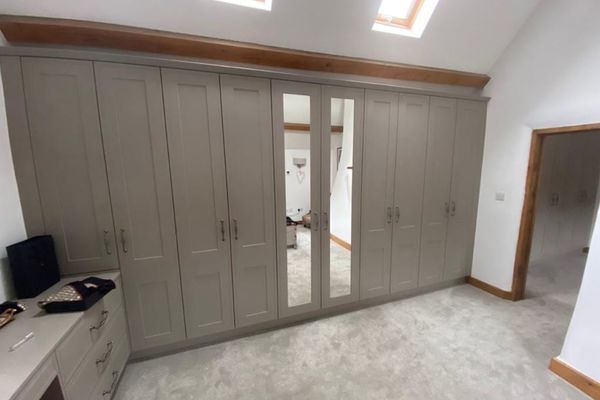 Fitted bedroom in Tullymore Stone Grey