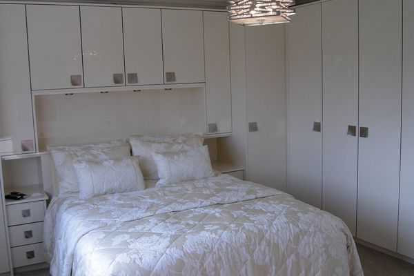 Gloss Ivory fitted bedroom
