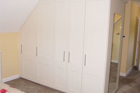 Ivory shaker fitted wardrobes